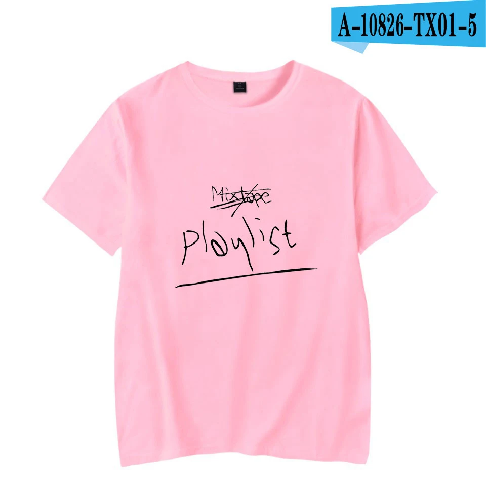 pink RM mono Kpop летняя футболка с принтом для женщин/мужчин, короткий рукав, модные повседневные футболки, горячая Распродажа, уличная футболка, рубашка на заказ - Цвет: pink