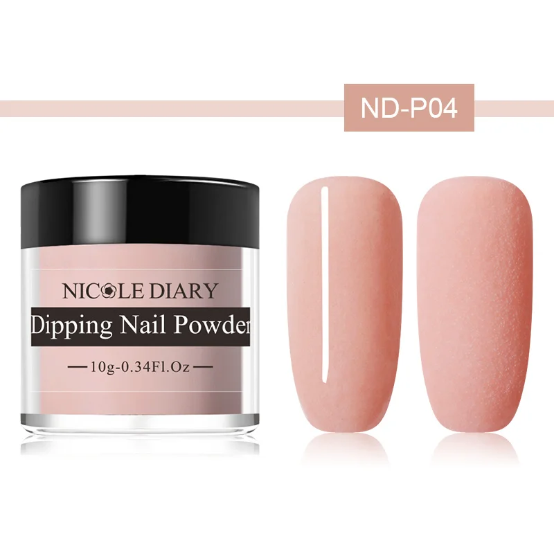 ND-P04 Nicole Diary 10 г система погружения порошок яркий матовый эффект розовый фиолетовый натуральный сухой дизайн ногтей пыль цветной Маникюр Порошок - Цвет: ND-P04