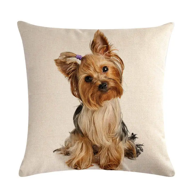 45 см* 45 см собака SHIH-TZU постельное белье/подушка из хлопка с эффектом памяти Чехол Диван-Подушка Чехол подушки сиденья автомобиля декоративные подушки