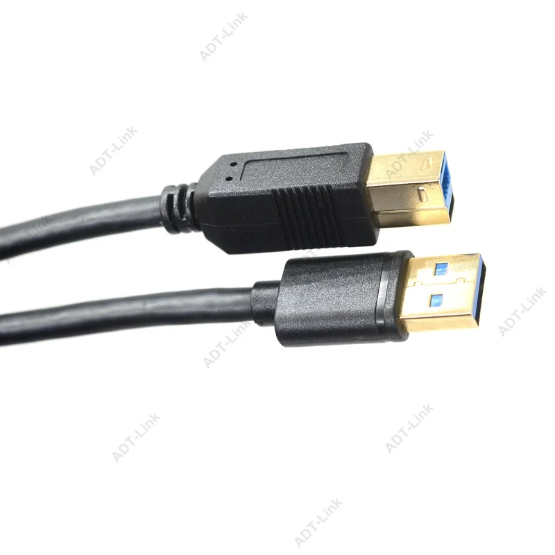 USB кабель с позолоченным штекером типа B (папа) A (Папа) 3 0 для Canon Epson HP ZJiang принтер