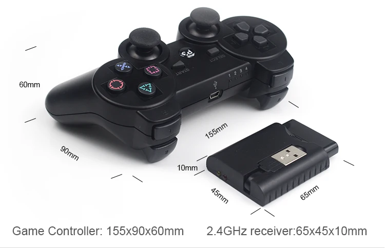 Данные лягушка 2,4G беспроводной геймпад для PS3/PS2 игровой джойстик геймпад для ПК джойстик игровой контроллер для Android смартфон/ТВ коробка