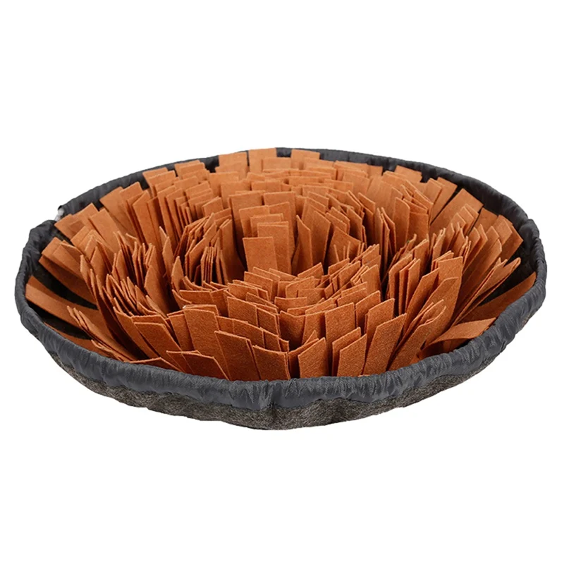 Funny Round Pet Toys Pet Dog Sniffing Pad Washable Training Blanket Feeding Mat Piecing Multi-color Dog Interactive Toys - Цвет: C