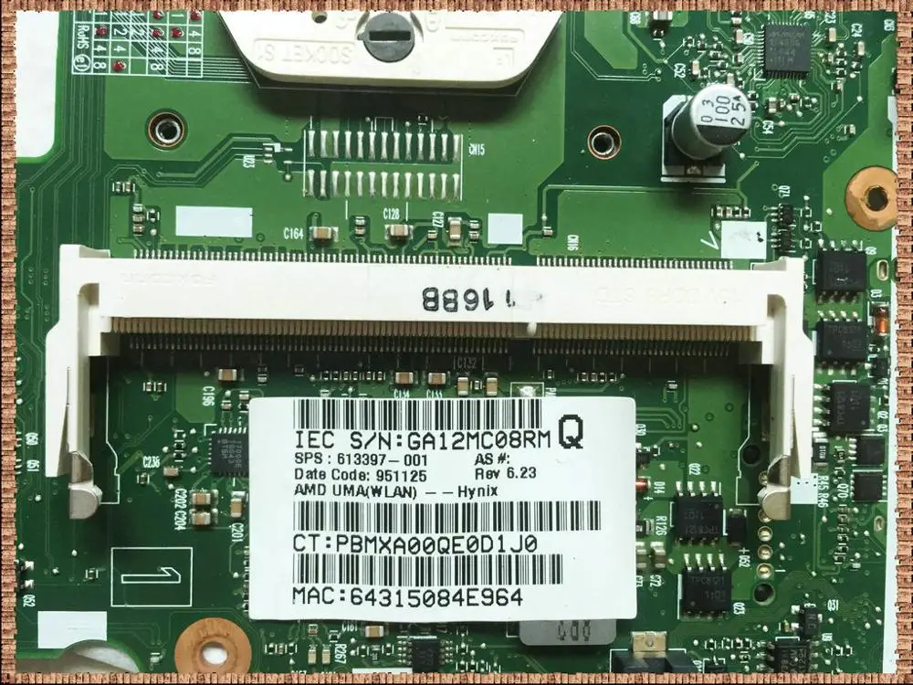 613397-001 для HP Compaq Probook 6445b 6455b 6555b материнская плата ноутбука ПК HD 4250 100%