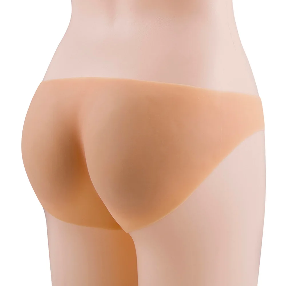 Silicone Fake Buttocks Plastic Sexy Breech Pants Body Lift Rich No Trace Pure Underwear Cosplay Stage Costumes