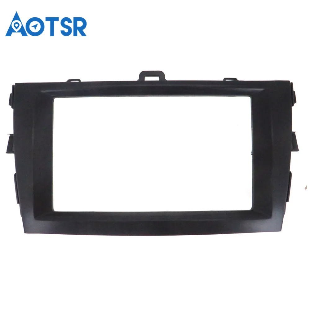 Bigscreen Автомобильная Радио панель для TOYOTA Corolla 2007-2013(черный) Лицевая панель стереосистемы рамка панель монтажный комплект панель приборной панели cd plac