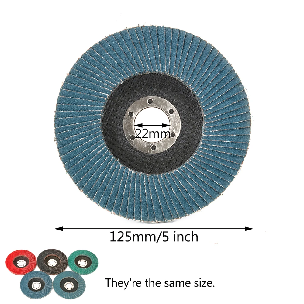 

5inch Grinding Wheels Flap Sanding Disc Flap Disc 80 Grit Angle Grinder Sanding Discs Metal Plastic Wood Abrasive Tool