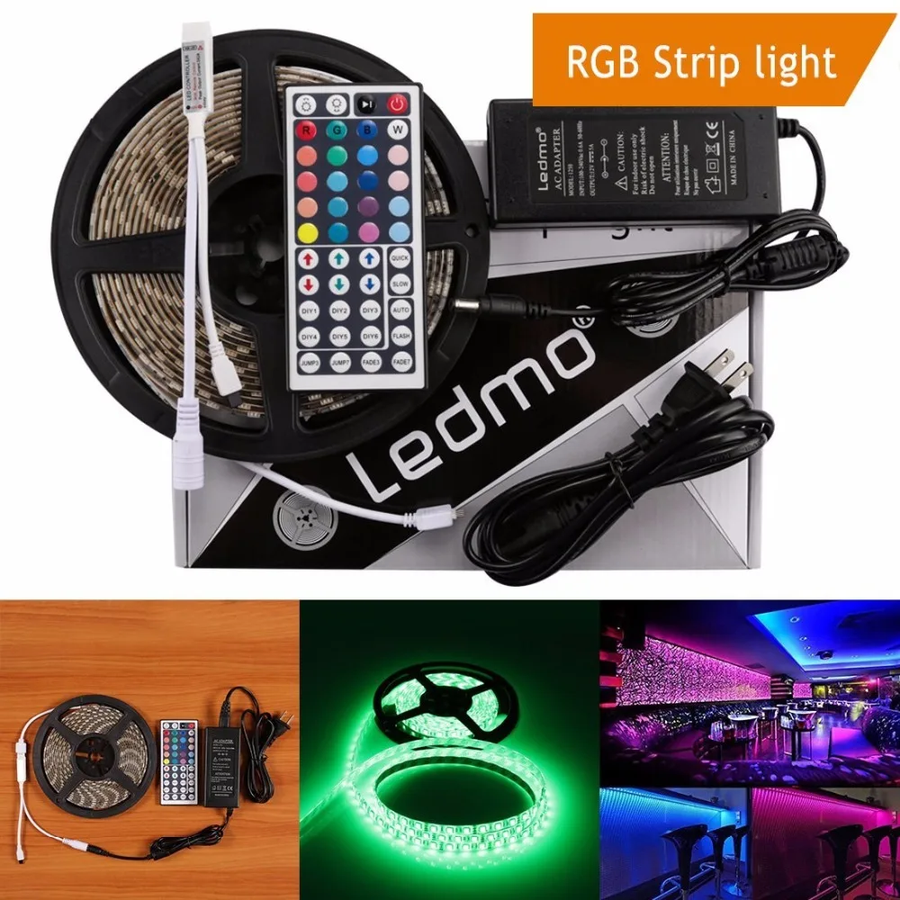 Светодиодные ленты 5 м/лот 300 светодиоды rgb светодиодные полосы водонепроницаемый