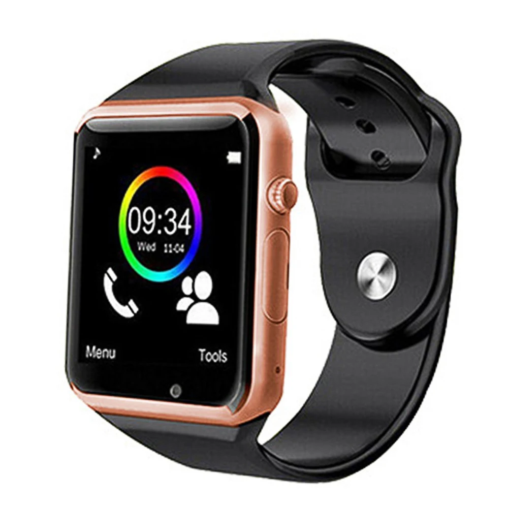10 шт./лот A1 Bluetooth Смарт часы наручные часы Спорт Шагомер с SIM Камера Smartwatch для Android-смартфон России T15 группа