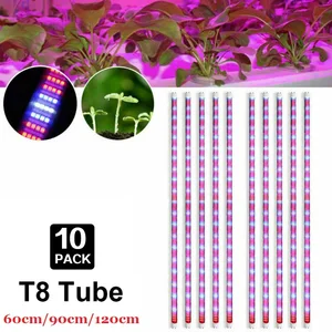 Фитолампа T8, Светодиодная трубка для выращивания растений в теплицах, 10 шт.лот, 60901,2 м