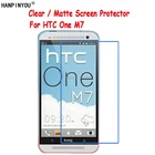 Новая прозрачнаяАнтибликовая матовая мягкая защитная пленка HD для переднего экрана для HTC One M7 801 801E 4,7 