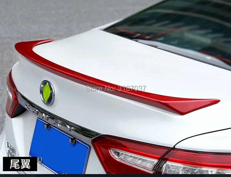 Для Toyota Camry, спойлер, высокое качество, АБС пластик, задний спойлер на крыло, крышу, багажник, губы, крышка багажника, Стайлинг автомобиля