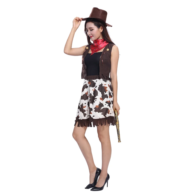 Новый костюм для косплея на Хэллоуин взрослых Западный ковбойский Маскарад |