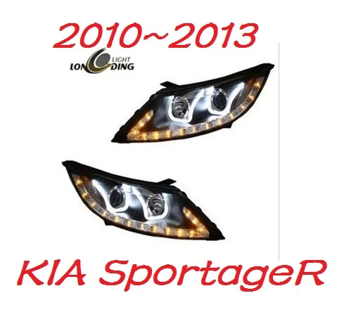 Автомобилей головной светильник для KIA Sportage R 2011 ~ 2014 светодиодные фары DRL s