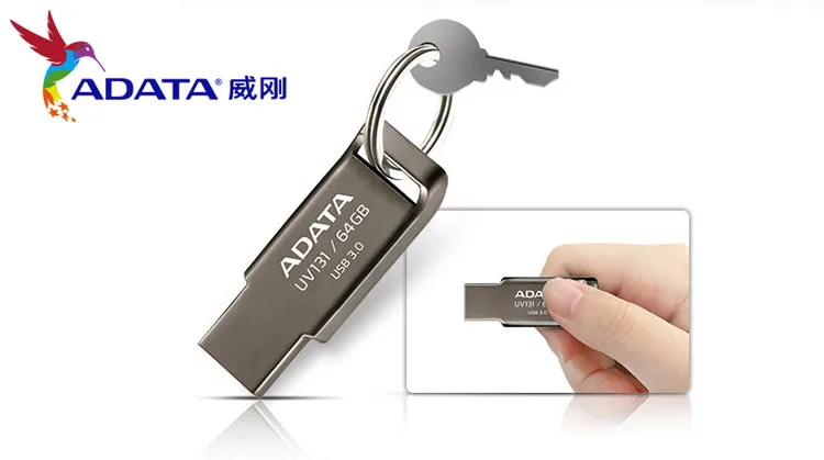 Абсолютно новая Оригинальная карта памяти ADATA объемом 64 ГБ, металлическая флеш-накопитель USB 3,0, 32 ГБ, USB3.0, 16 ГБ, флешка, USB флешка