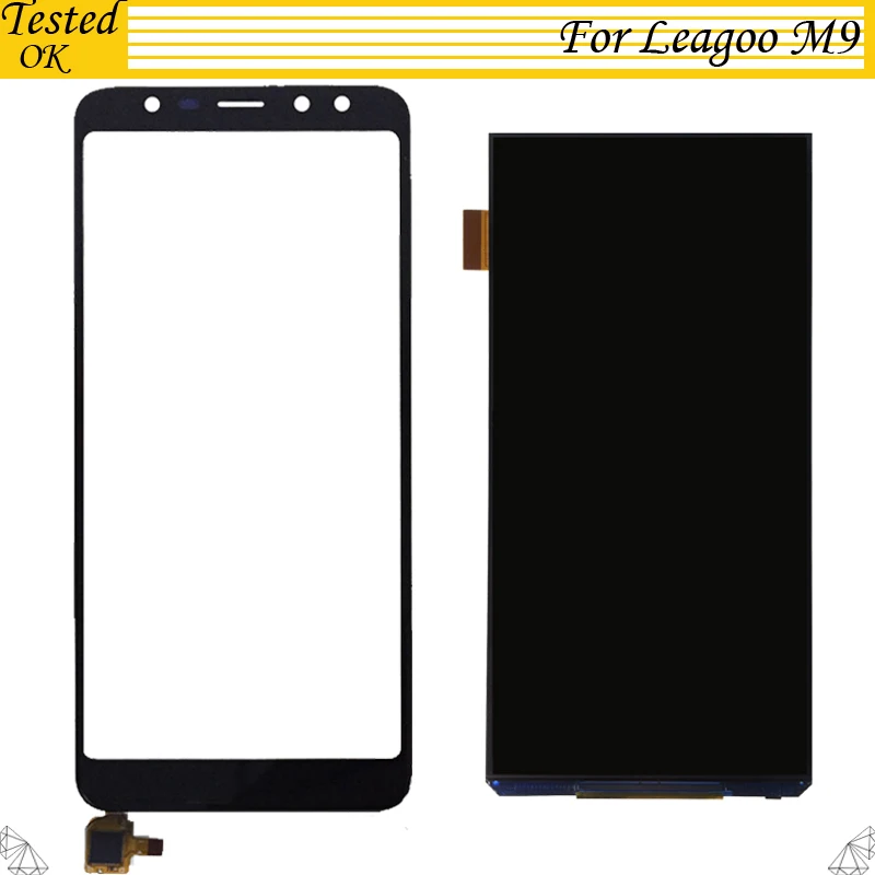 ЖК-дисплей и дигитайзер тачскрина для Leagoo M 9 черный синий 100% тестирование |