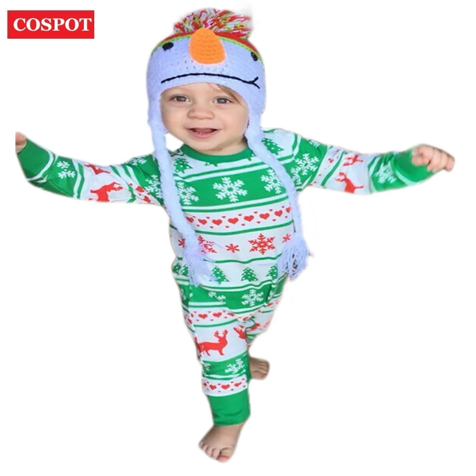 Рождественский комбинезон с оленями COSPOT для маленьких девочек и мальчиков
