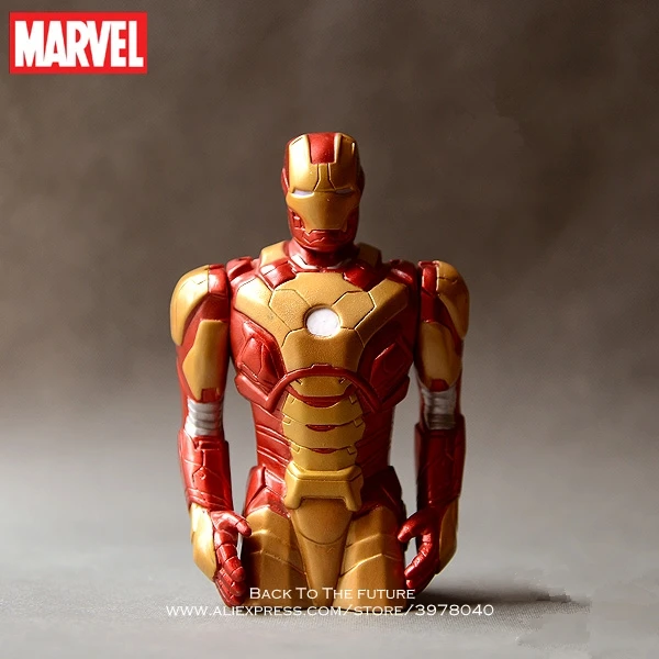 Disney Marvel Железный человек половина длина 19 см фигурку модель осанки коллекция