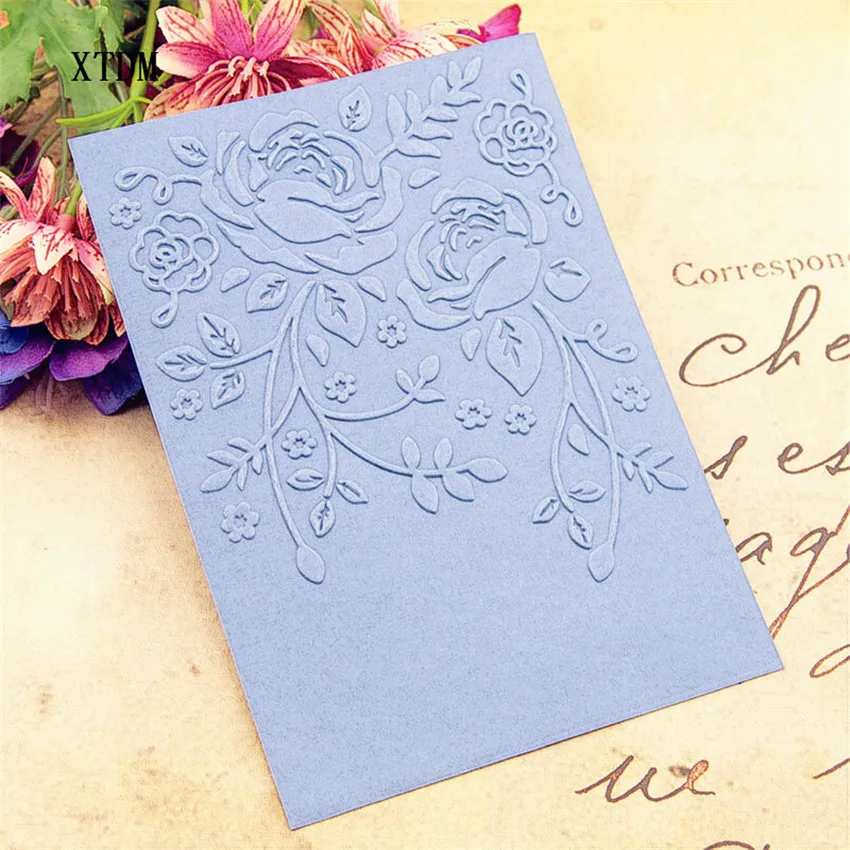 HOT plastic lily template craft card making paper card album wedding decoration scrapbooking Embossing folders