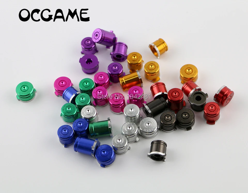 OCGAME 50 компл./лот многоцветные металлические ABXY пулевые кнопки + направляющая