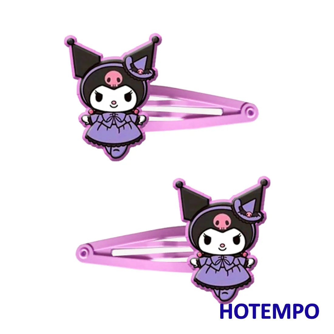 Япония Kawai мультфильм Keroppi Kuromi Мелодия пурин Pochacco Maru Sam LittleTwinStars милые шпильки для волос для девочек зажим для девочек подарок - Цвет: PVCFJ-KLMQ-VT-LR2P