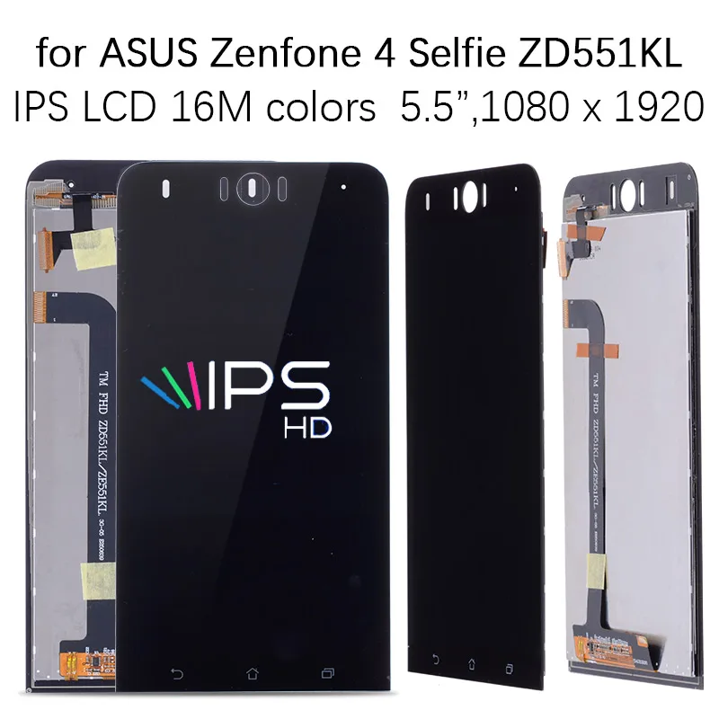Оригинальный ЖК-дисплей 5 дюйма для ASUS Zenfone Selfie сенсорный экран ZE551KL ZD551KL Z00UD Z00UDH