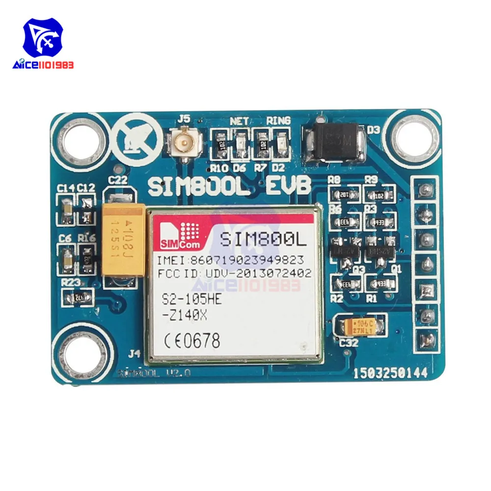 Беспроводной модуль GSM GPRS с антенной IPX для Arduino diymore SIM800L Bluetooth Ver 3 0 | Электронные