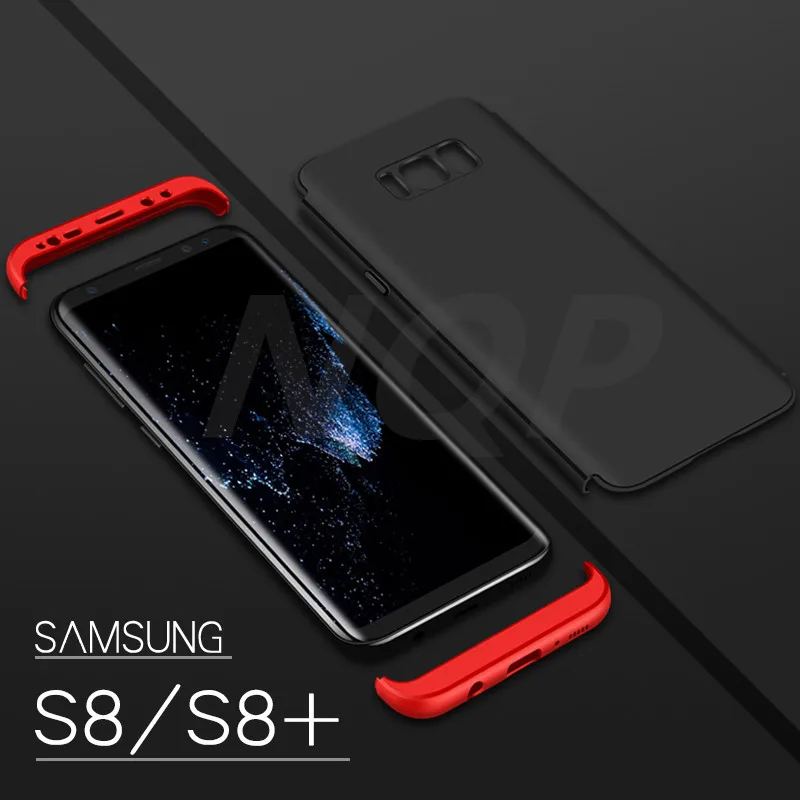 360 Degree Protection Case For Samsung Galaxy S8 plus Cover Luxury Plastic Hard Shockproof Back S7 edge Cases |