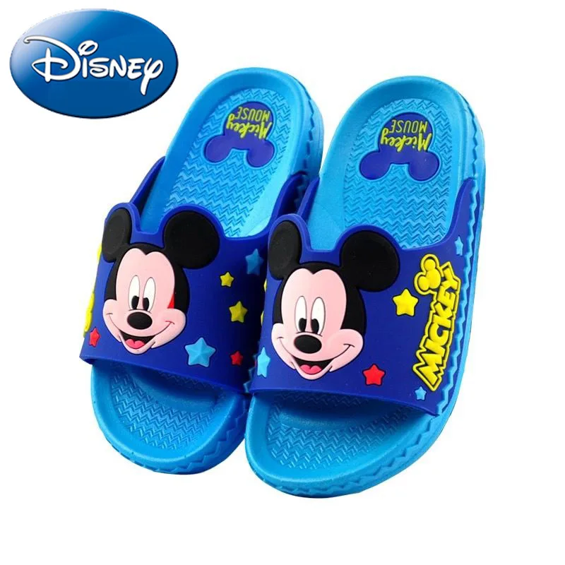 Обувь disney шлепанцы Новинка 2019 года детские тапочки с Микки Маусом домашние для