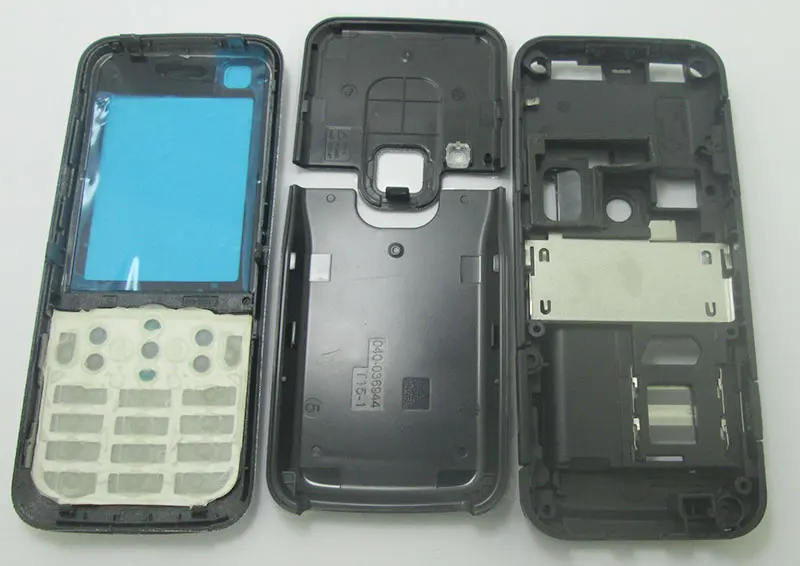 Черная полноразмерная Крышка корпуса и клавиатура для Nokia 6120 с