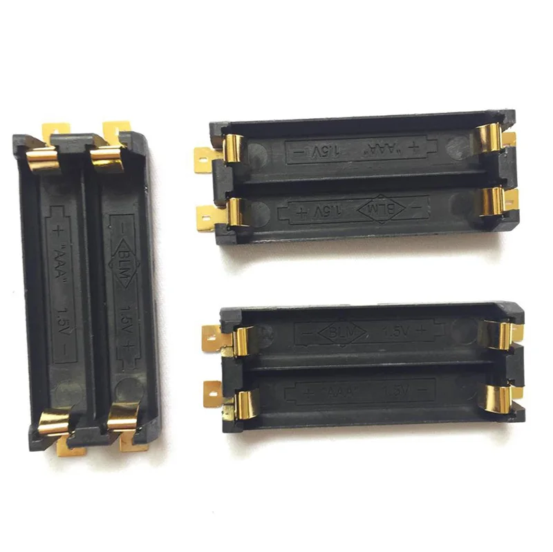 1 шт.лот лучшее качество SMT SMD 2 x AAA 1,5 V держатель батареи (art.: 7b26b7e49) - 7b26b7e49