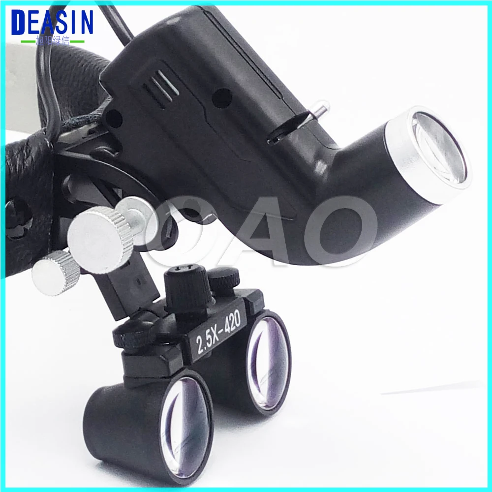 DEASIN 2.5X Operation lamp surgical headlight Loupes Magnifier