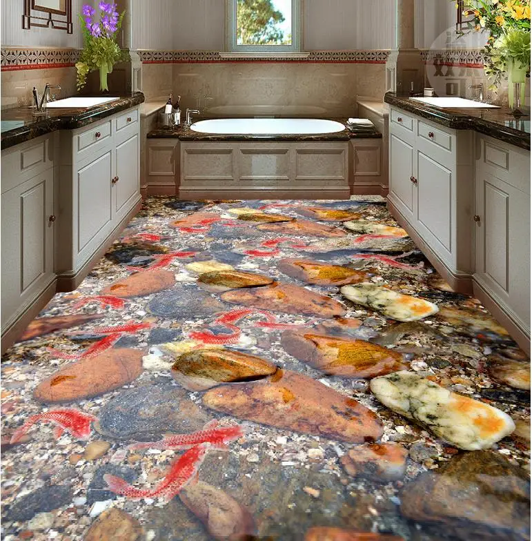 3d обои для ванной комнаты пол гостиной|floor wallpaper|3d wallpaperfloor wallpaper |