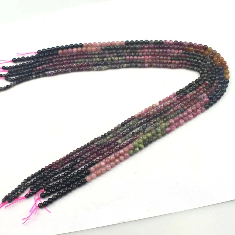 Бусины из натурального турмалина незакрепленные бусины камня для изготовления