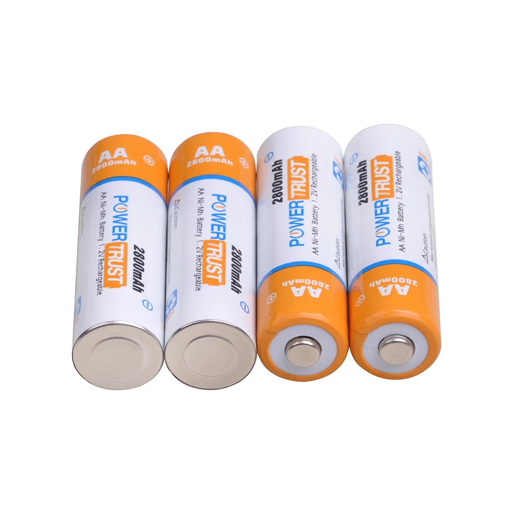 

Powertrust 8PCS 2800mAh AA Ni-Mh Rechargeable Battery for Camera, Calculator, MP3 Player,Remote Control,etc