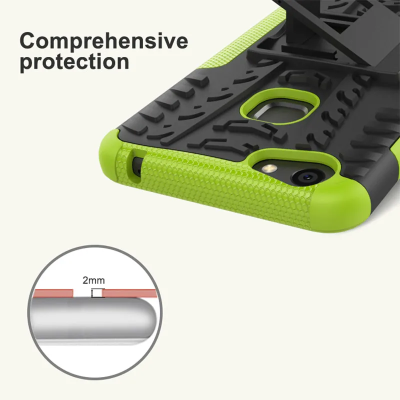 R For Vivo V7 Plus Case Silicone+PC Armor Shockproof Stand Hard Cover 5.99 inch phone case |
