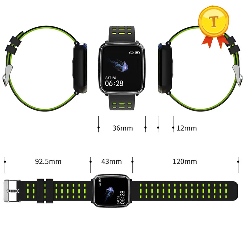 Новейший продукт наручные часы с тонометром пульсометром ппг экг смарт-браслет