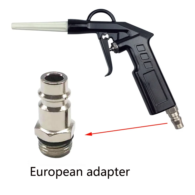 European Adapter Очиститель кожи пылезащитный пистолет авто инструменты для детализации MARFLO распылитель высокого давления чистящие инструменты литье Alu воздушный выдувной Пыльник - Цвет: European Adapter
