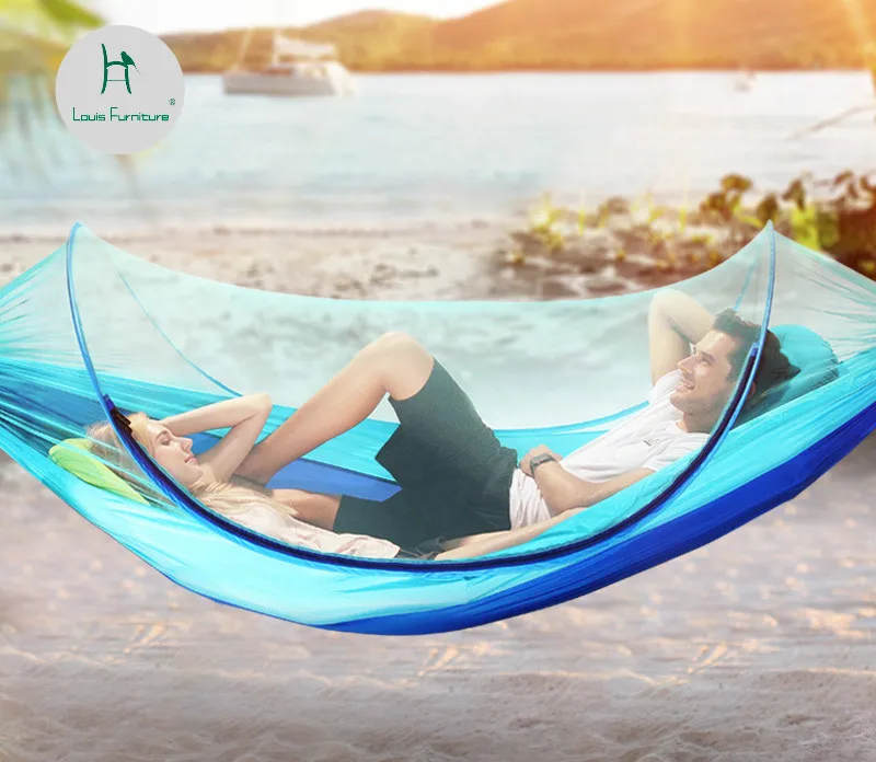 

Louis Fashion Garden Sets Parachute with Mosquito Nets Hammock Double Camping Single Room Indoor Dormitory Child Swing