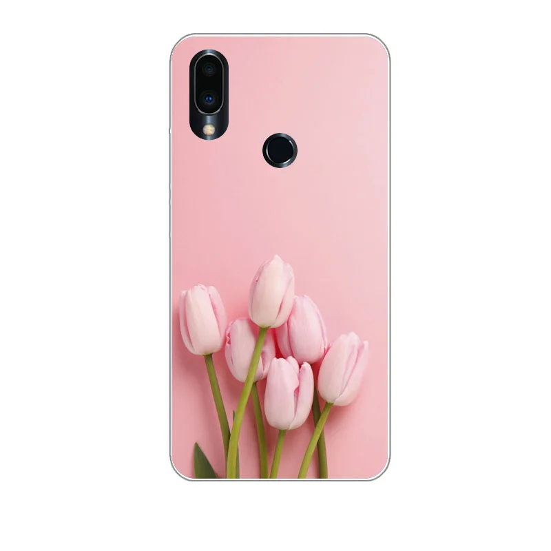 Meizu note 9 Case Silicon Colorful petals Painting Soft TPU Back Cover for note9 Phone shell Coque Funda |