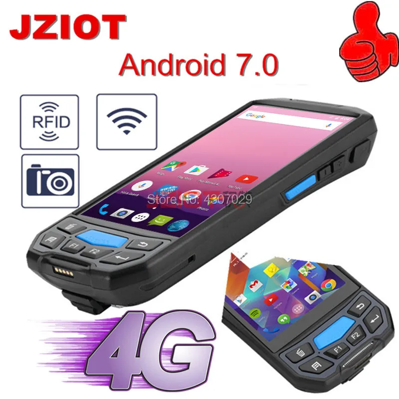 PDA 2D карманный терминал 4G GPS камера мини сканер штрих кода для Android планшетных ПК NFC