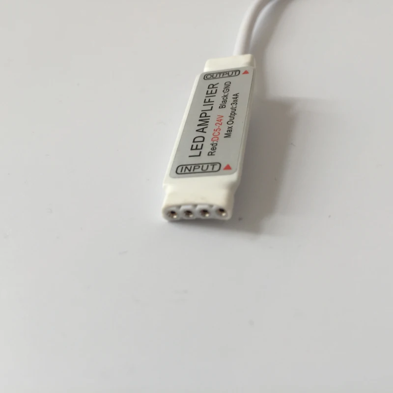

5 шт. светодиодный DC5-24V мини-усилитель сигнала, rgb для 3528 5050 rgb Светодиодная лента световой сигнал с вилкой постоянного тока белый