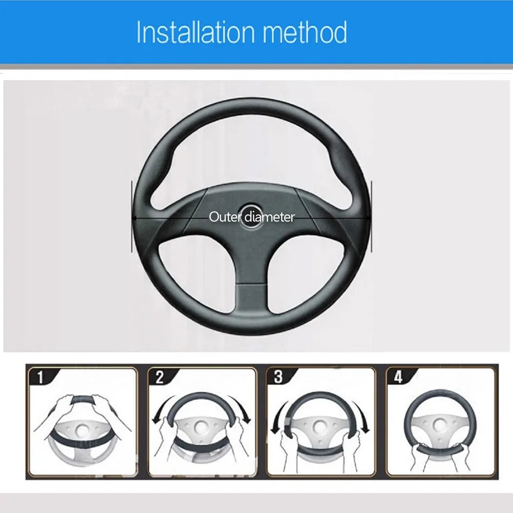 LEDAUT Ledaut ВЕЛИКОБРИТАНИЯ стиль ИСКУССТВЕННАЯ Кожа Wrap Around Руль Обложка Для узуки