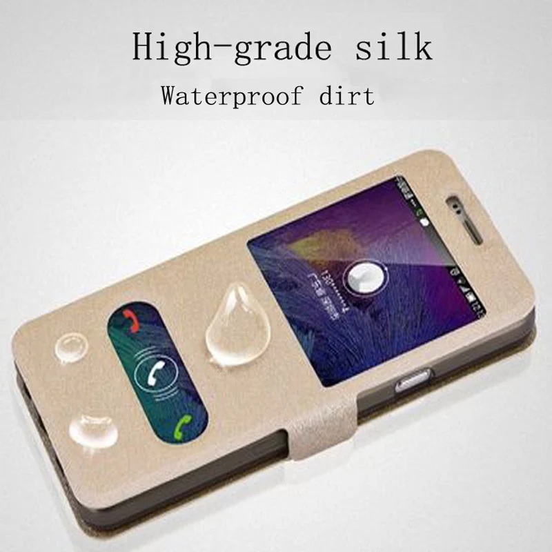 2 шт. чехол для Samsung galaxy A7 2016 A7100 открытое окно кожаный A 7 A7plus A710F A7108 A76 откидной