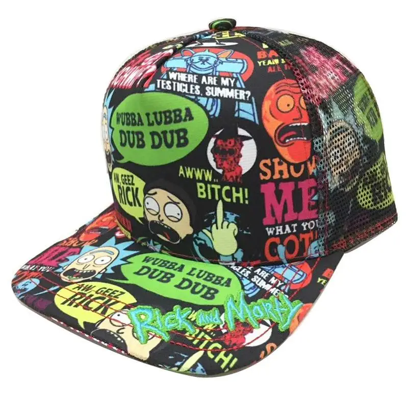 Rick and Morty сетчатая шапка г-н Meeseeks Whimsy регулируемая бейсболка хип хоп Snapback кепки s шапки