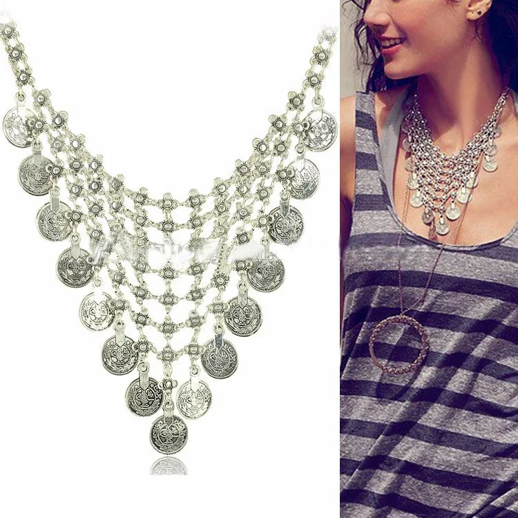 Богемный цветок этнический металлический турецкий цыганский Бохо Коачелла