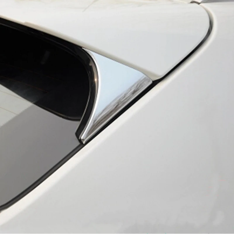 2Pcs/Set ABS Chrome Rear Tail Window Windshield Side Triangle Trim Sticker Fit For Nissan Qashqai 2014 2015 2016 Accessories | Автомобили