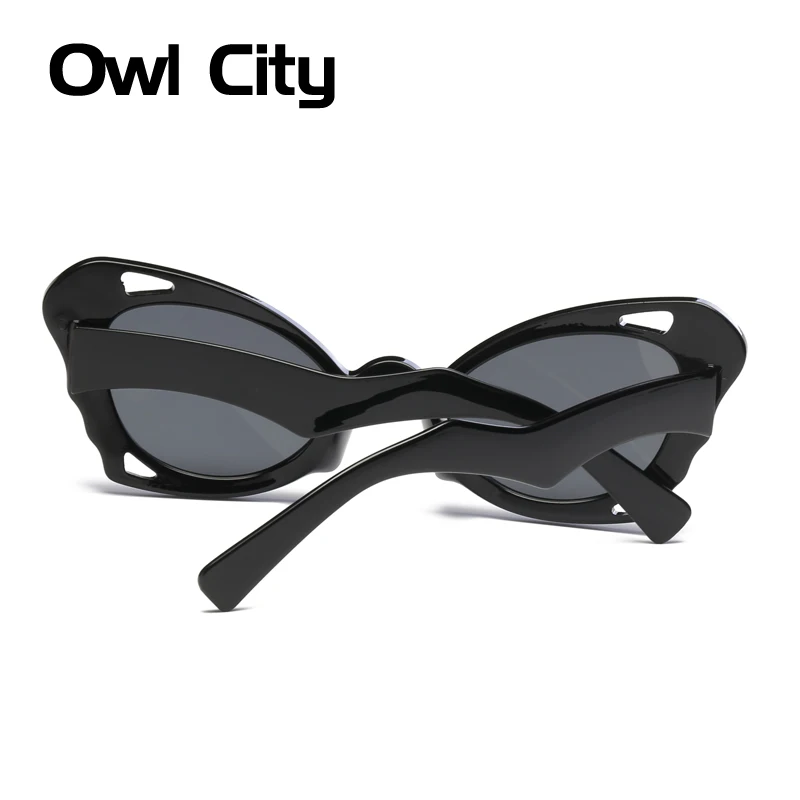 Роскошные брендовые дизайнерские женские ретро солнцезащитные очки кошачий