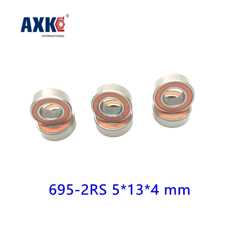 2021 Rolamentos Axk 695 2rs подшипник Abec 3 10 шт 5x13x4 мм миниатюрный 695rs упорные шариковые