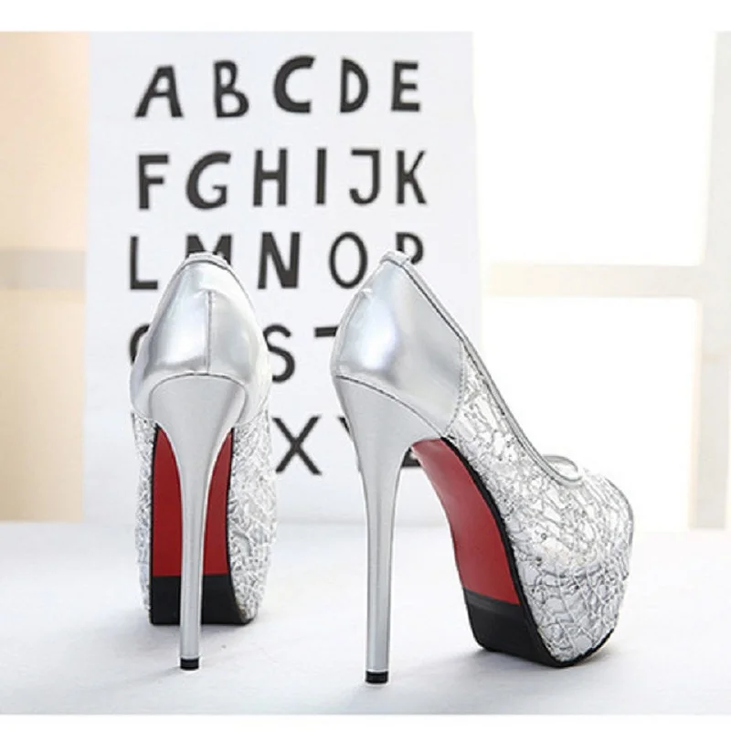 Женские сандалии на ультравысоком каблуке водонепроницаемые туфли с закрытым