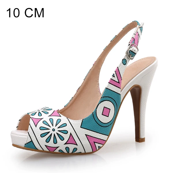 10cm Heels Женские туфли-лодочки; обувь на высоком каблуке; весенняя обувь для вечеринок на платформе; женская повседневная обувь с открытым носком на тонком каблуке; сезон лето; новейшая модель размера плюс - Цвет: 10cm Heels